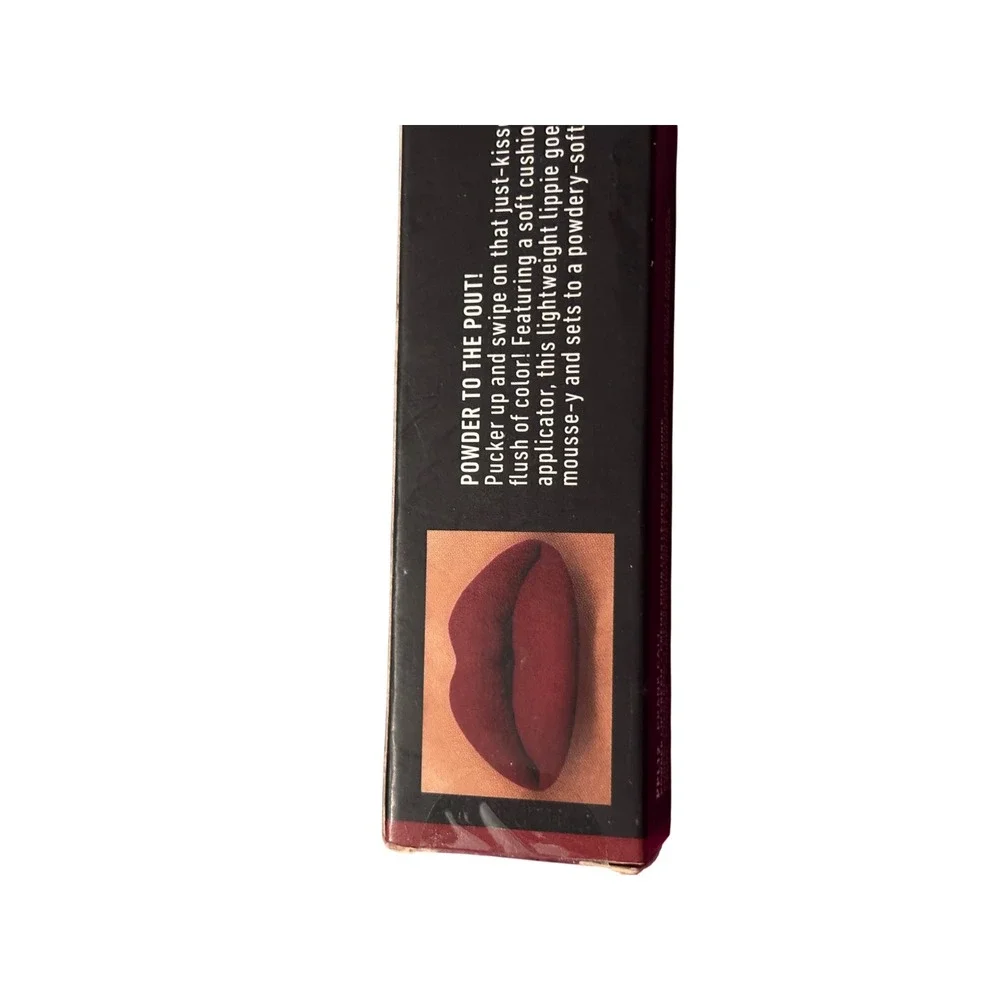 NYX Powder Puff Lippie PPL12 Prank Call 12mL Burgundy Matte Lip Cream Glam Retro